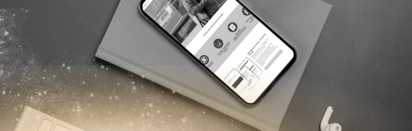 Smartphone mit dem CNX Unternehmenswertrechner auf dem Display
